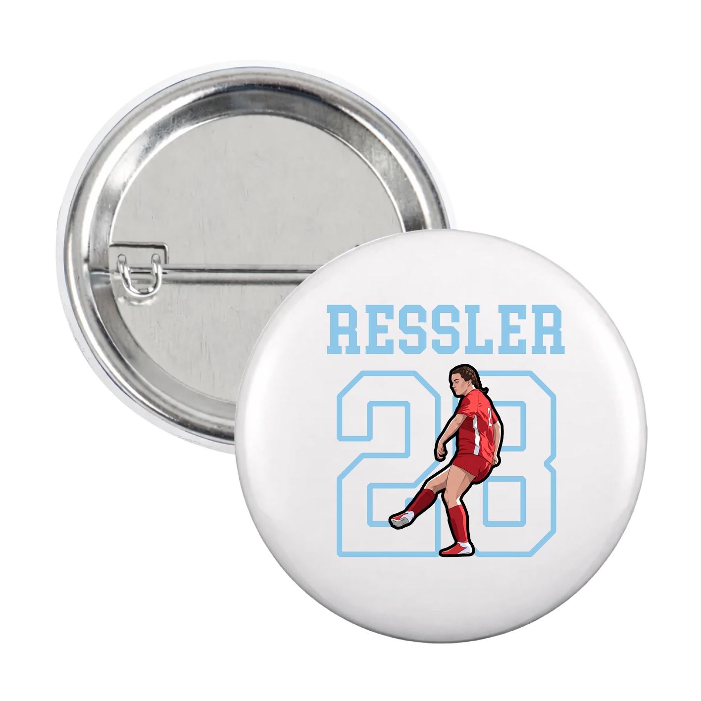 Game Day Button — Shirsey in White