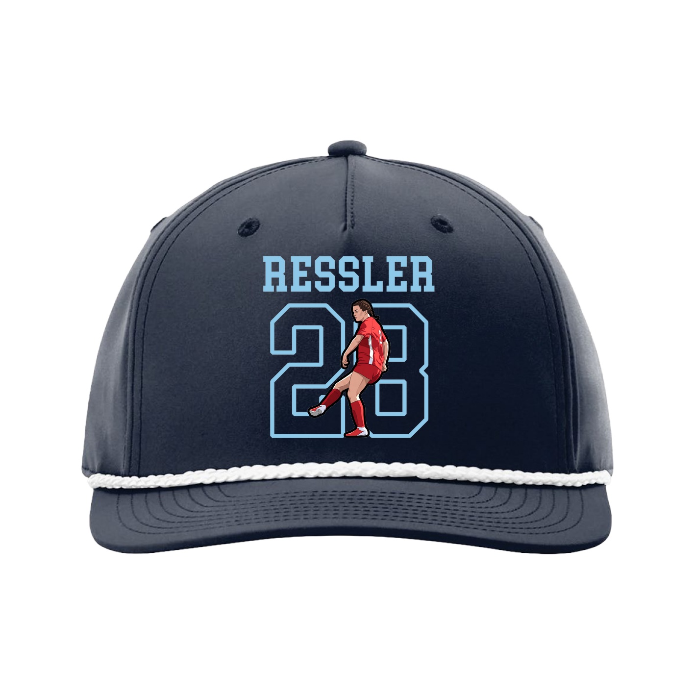 Five-Panel Classic Rope Cap — Shirsey in Navy