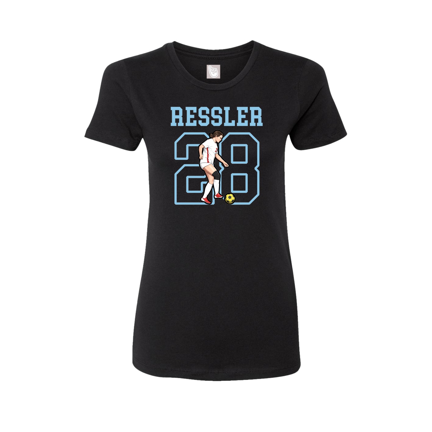 Fitted Women's Tee — Shirsey in Black