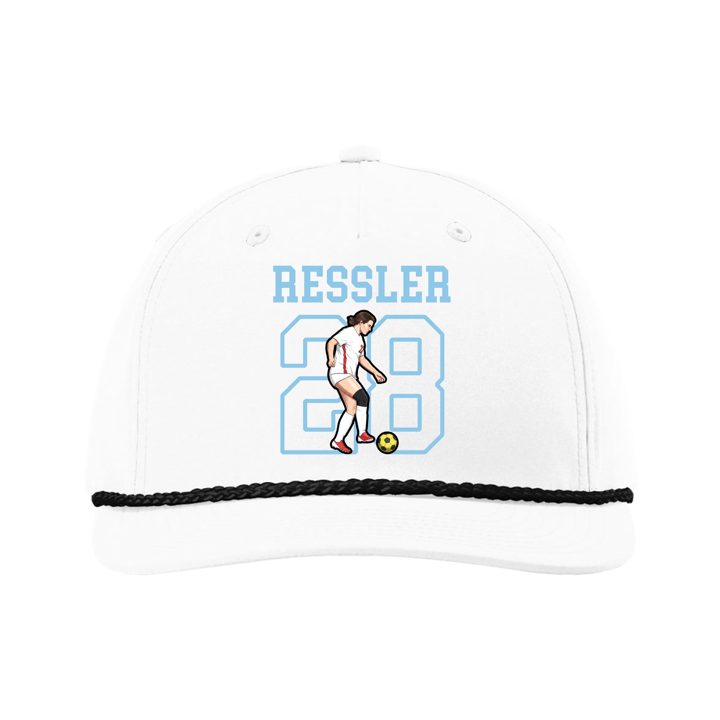 Five-Panel Classic Rope Cap — Shirsey in White