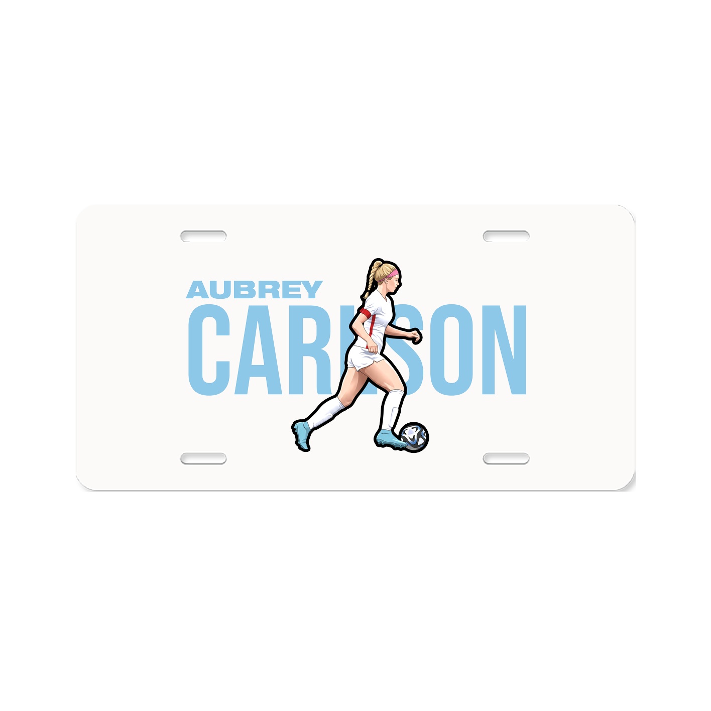 License Plate — Player Name in Classic