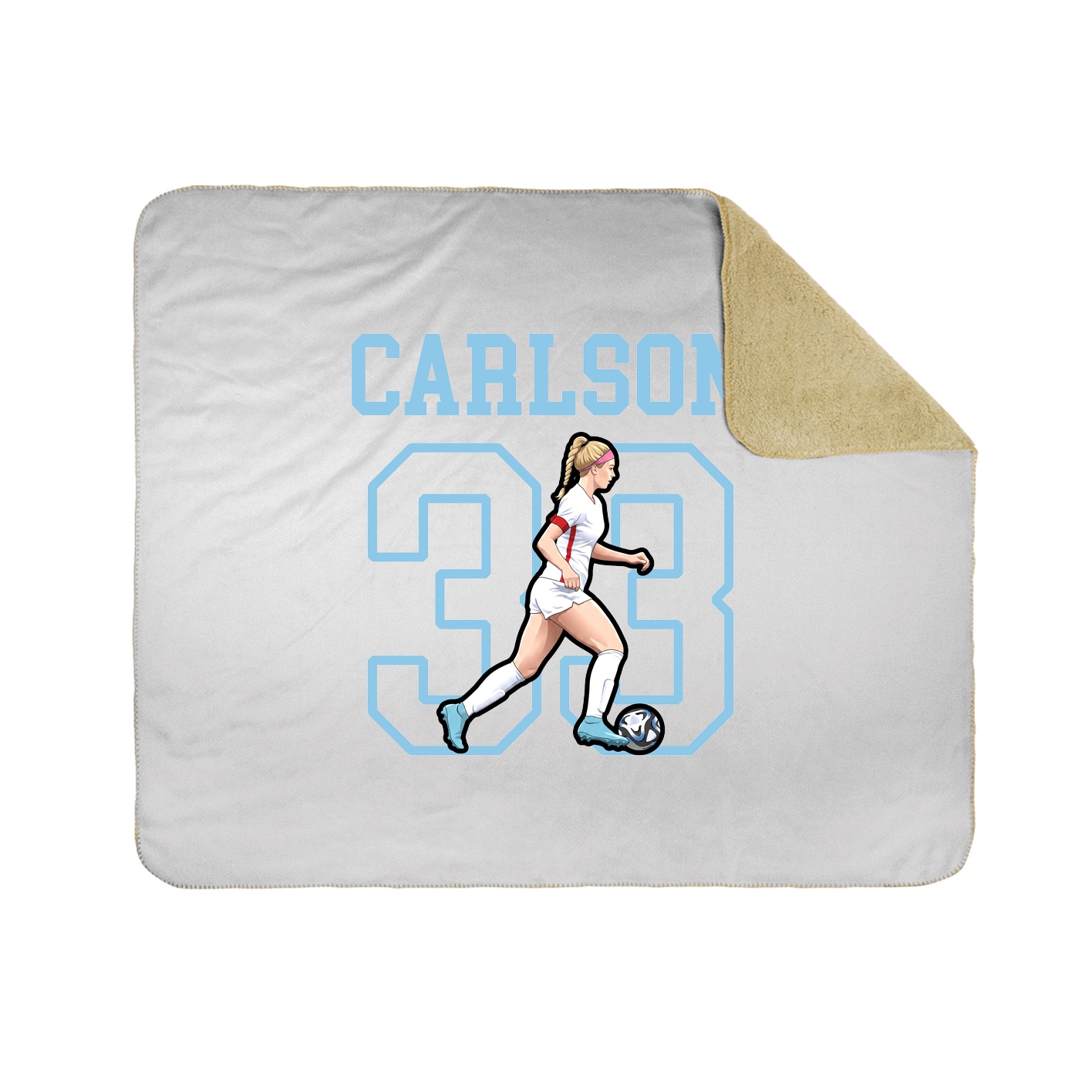 Throw Blanket — Shirsey in White