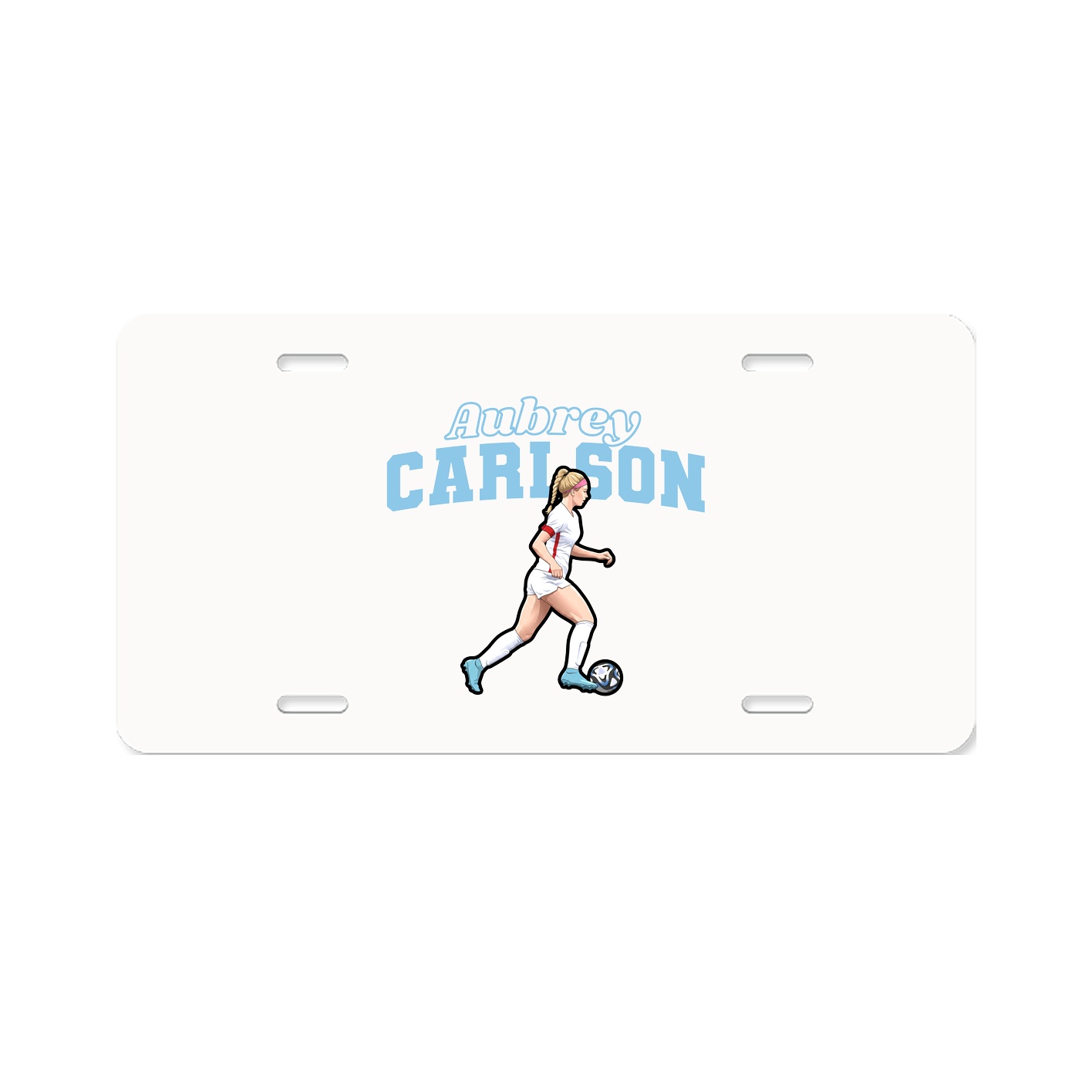 License Plate — Name Arch in Classic