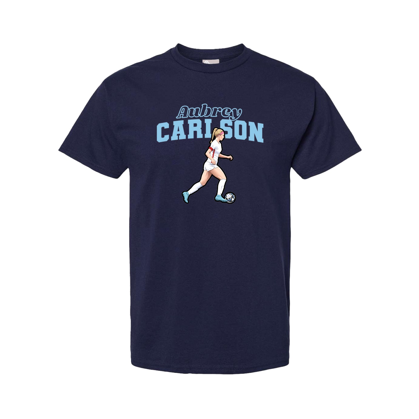 Youth Tee — Name Arch in Navy