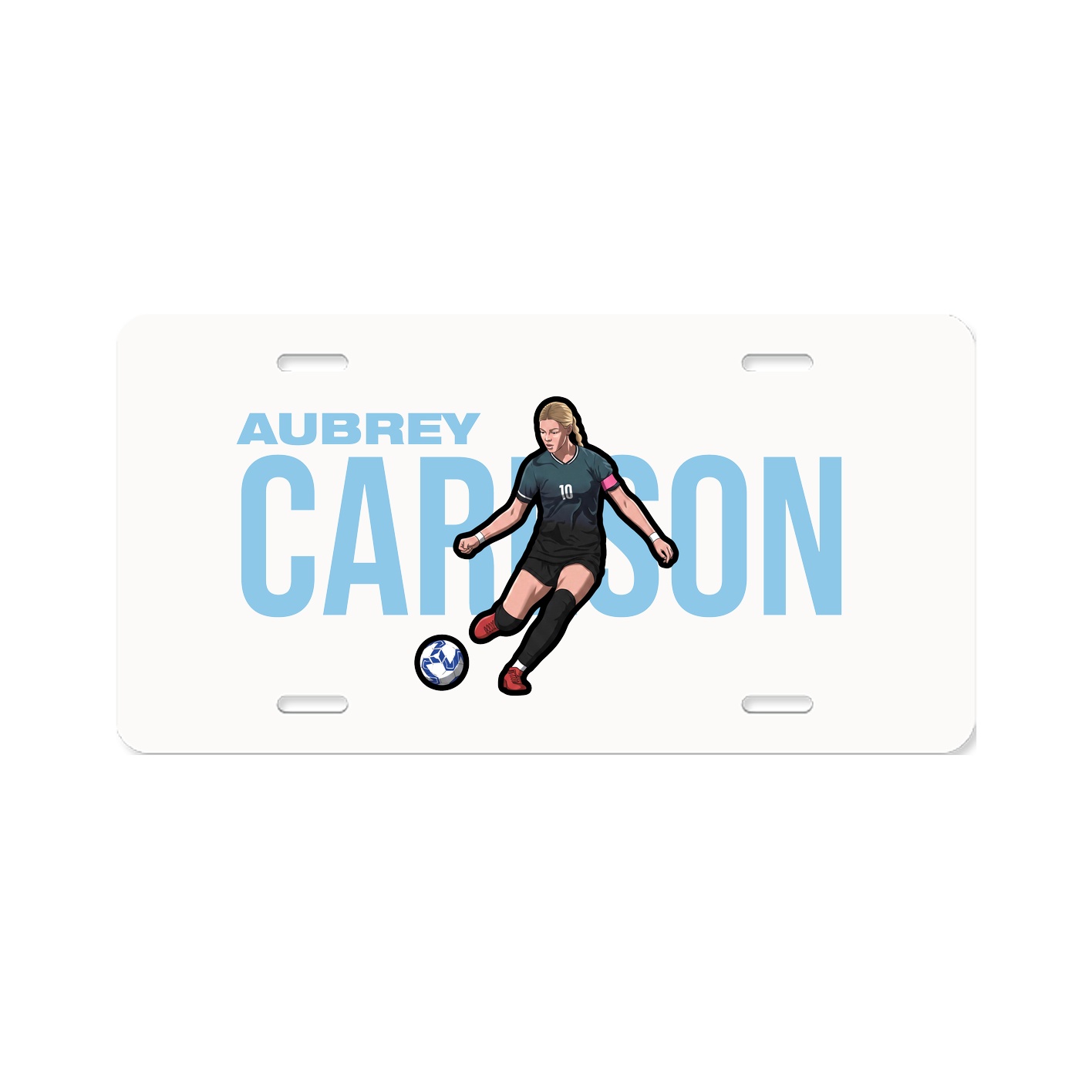 License Plate — Player Name in Classic