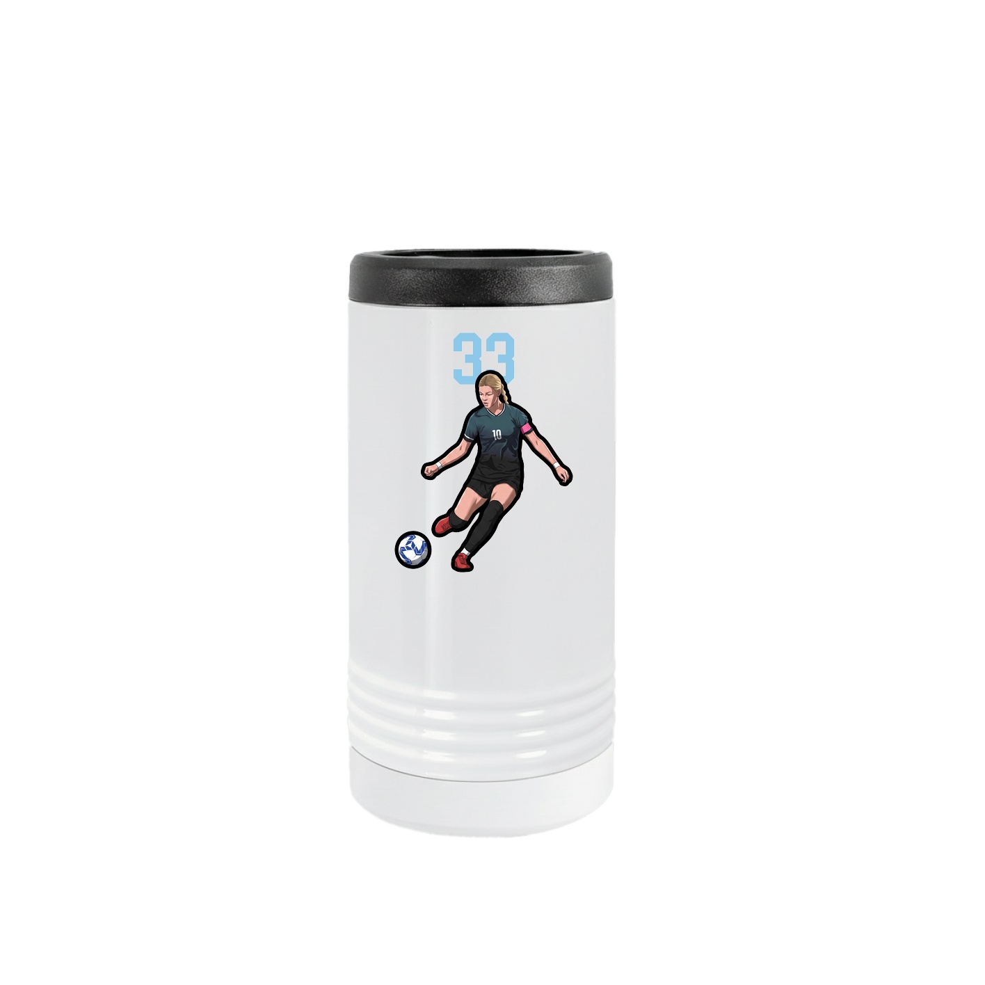 Slim Beverage Holder — Number Top in White
