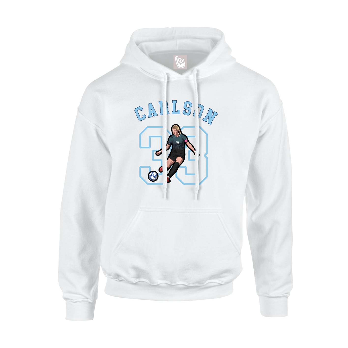 Youth Hoodie — Shirsey Arch in White