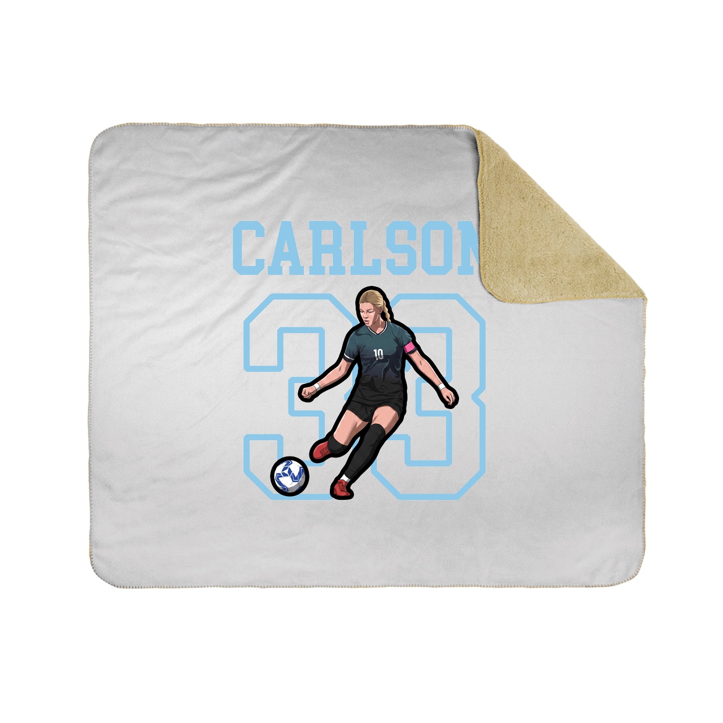50x60 Sherpa Lined Throw Blanket