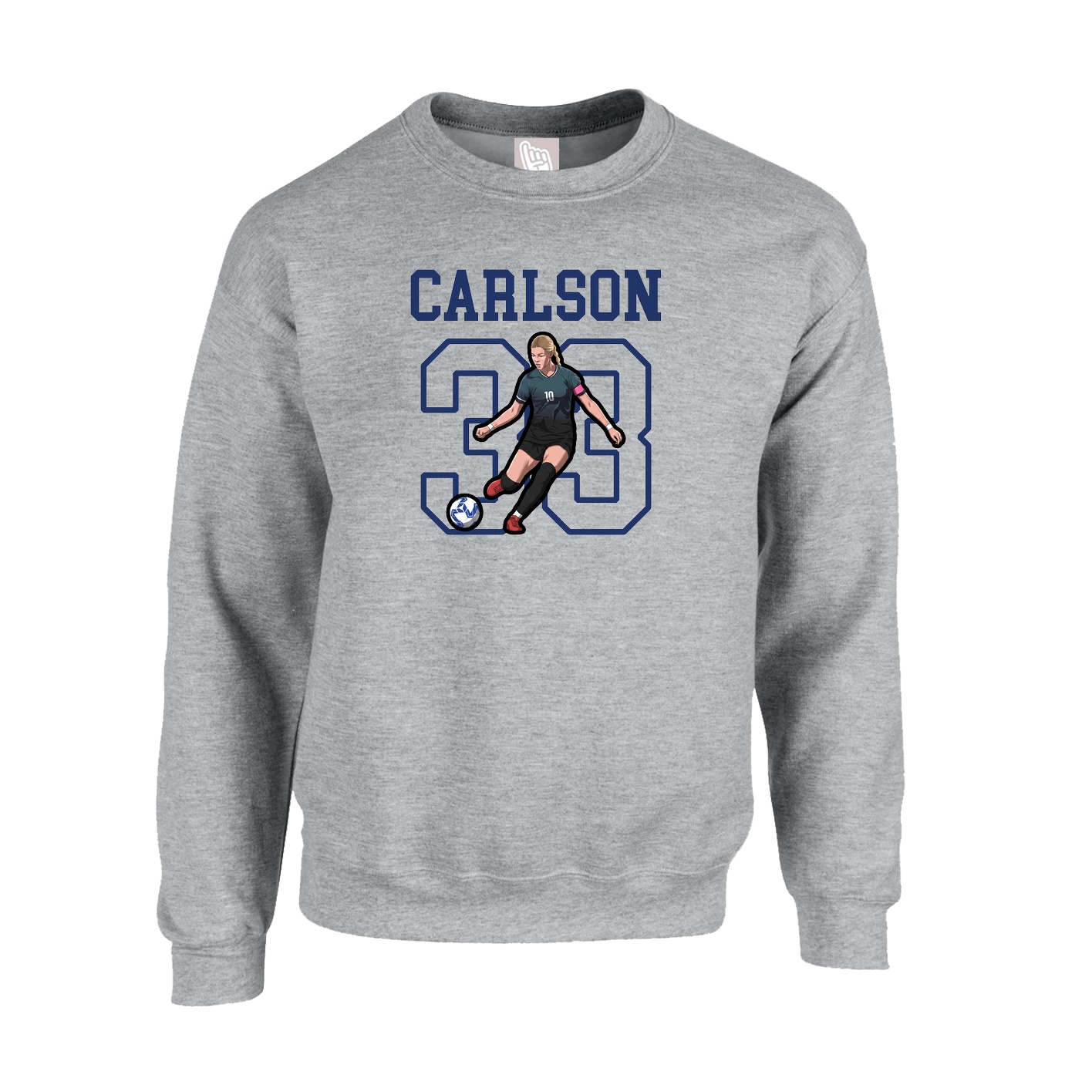 Fleece Crew — Shirsey in Grey