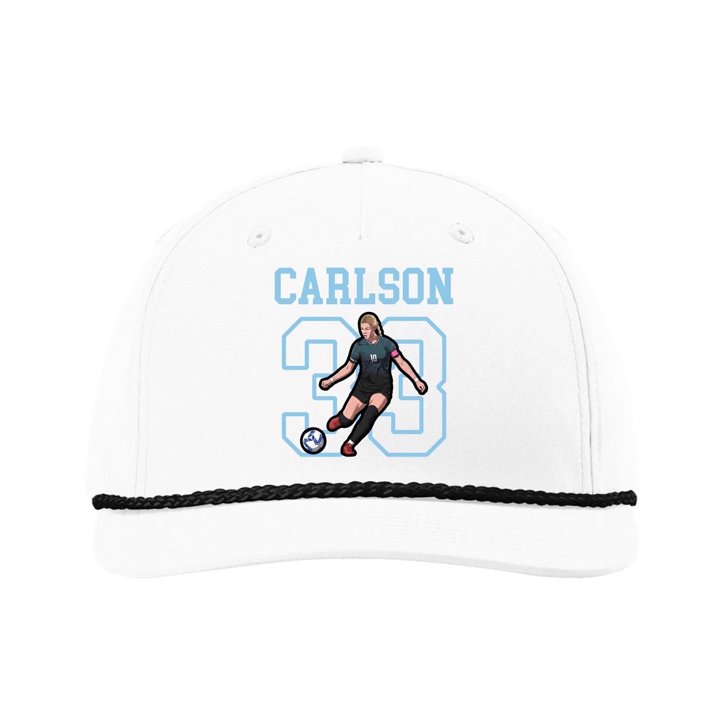 Five-Panel Classic Rope Cap — Shirsey in White