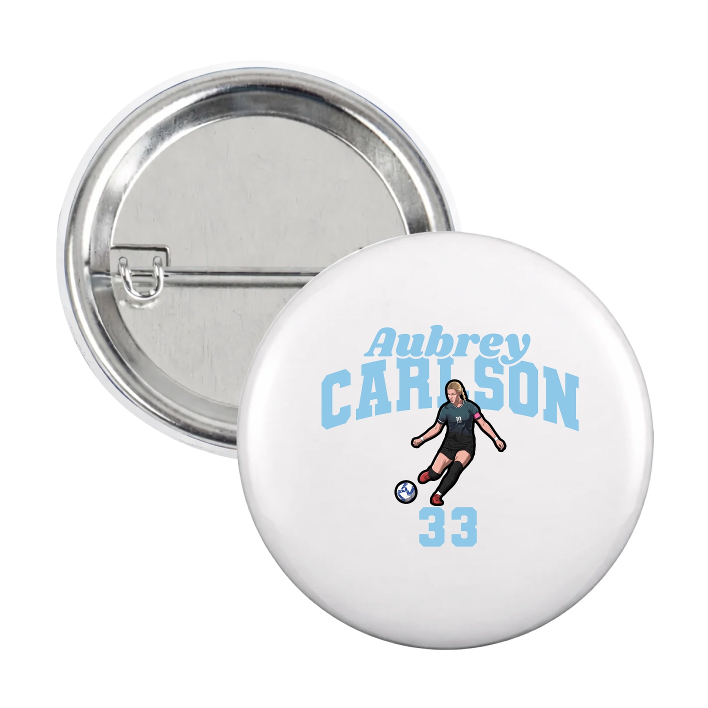 Game Day Button — Signature Arch in White