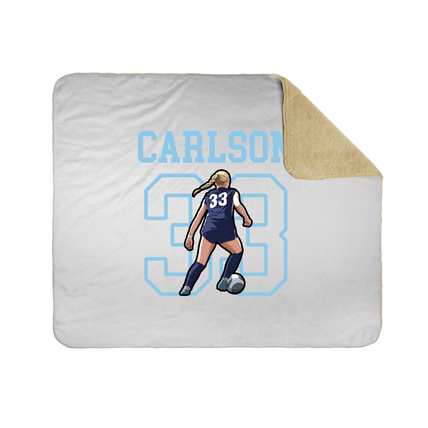 Throw Blanket — Shirsey in White
