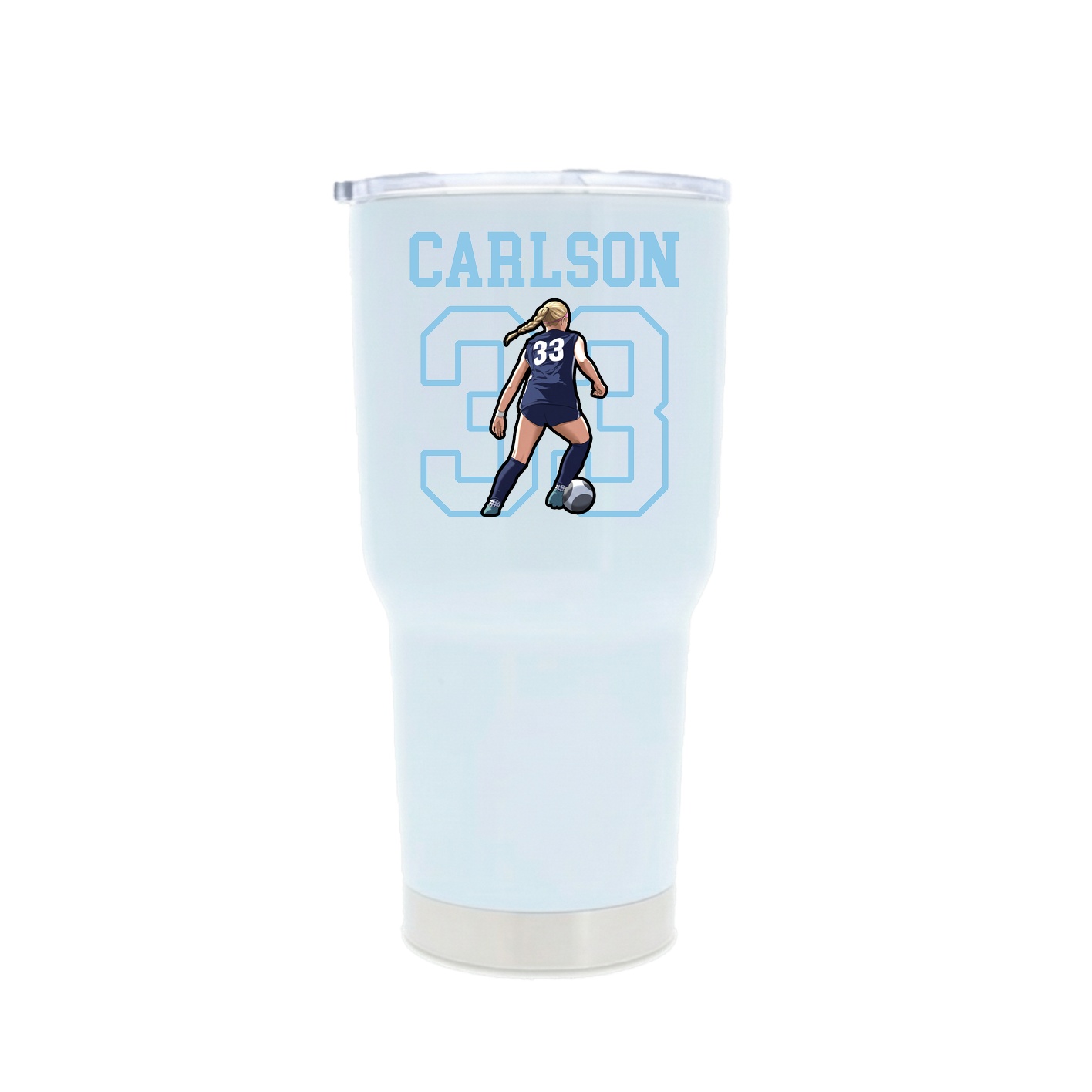 30oz Stainless Steel Tumbler — Shirsey in White