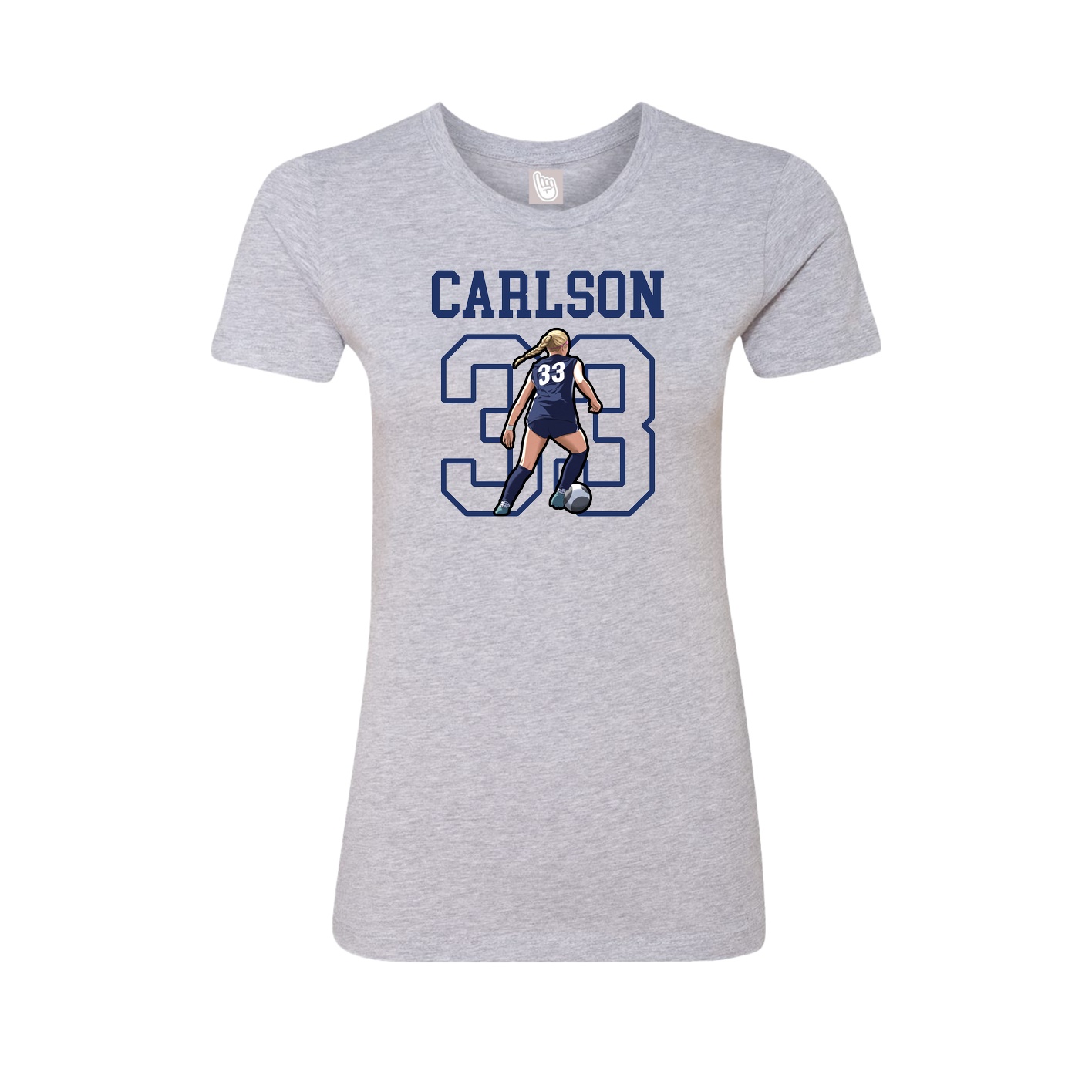 Fitted Women's Tee — Shirsey in Grey
