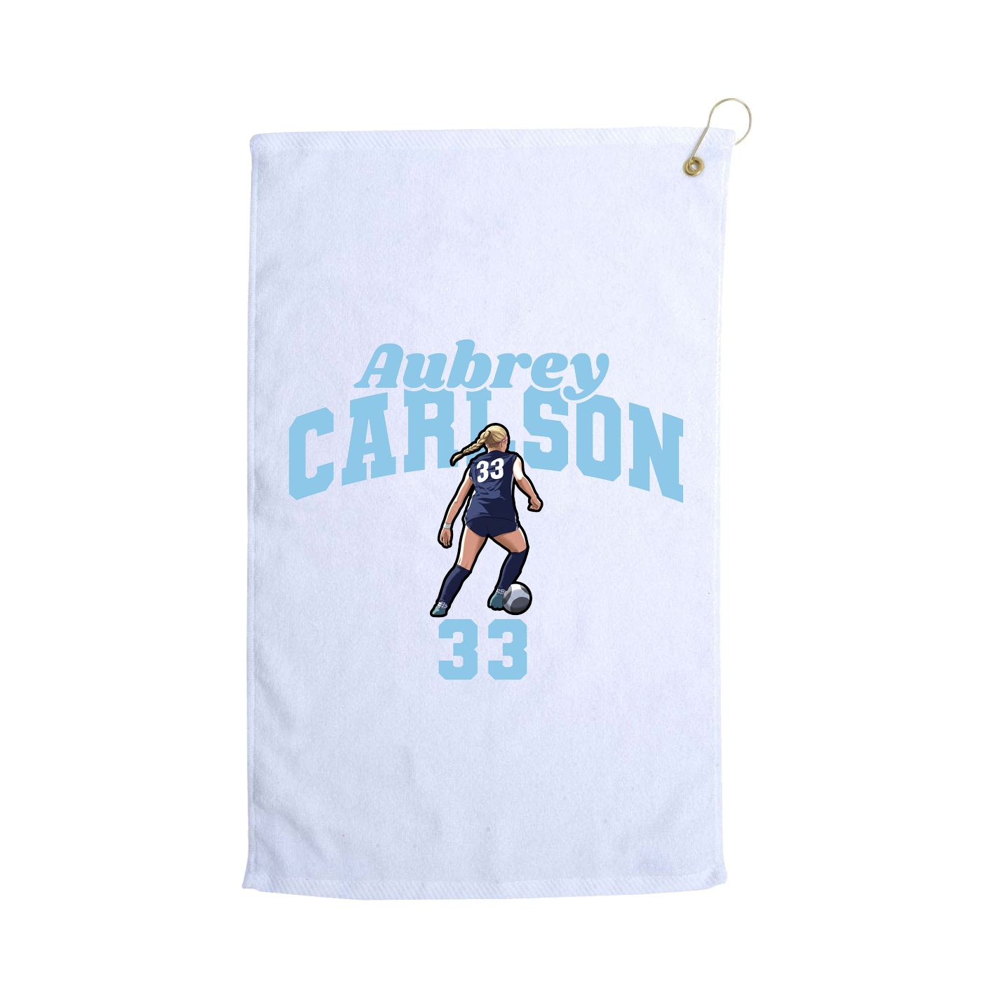 Golf Towel — Signature Arch in White