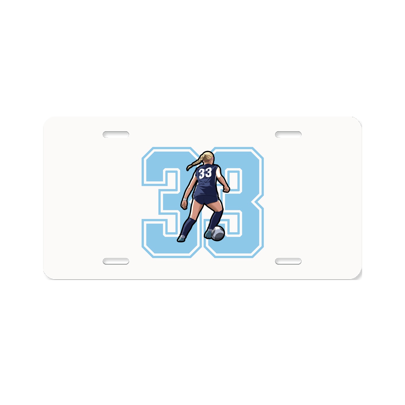 License Plate — Number in Classic