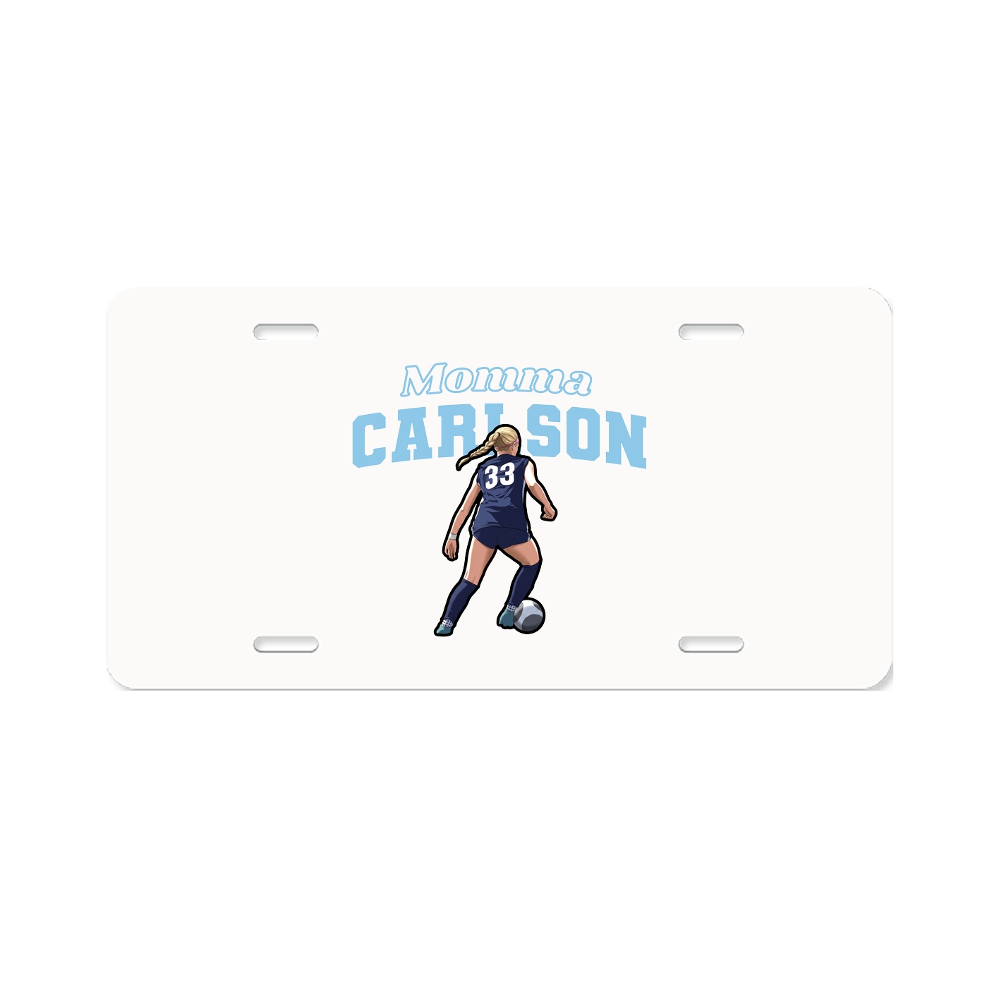 License Plate — Mothers Day Block in Classic