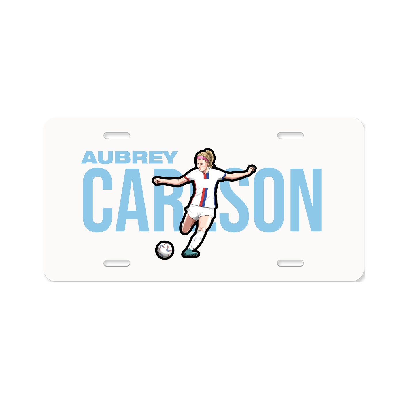 License Plate — Player Name in Classic
