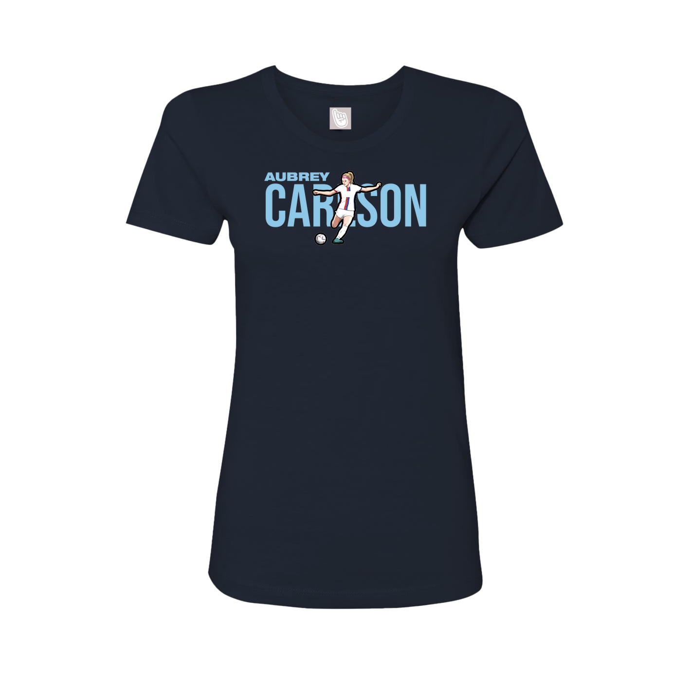 Womens Tee — Player Name in Navy