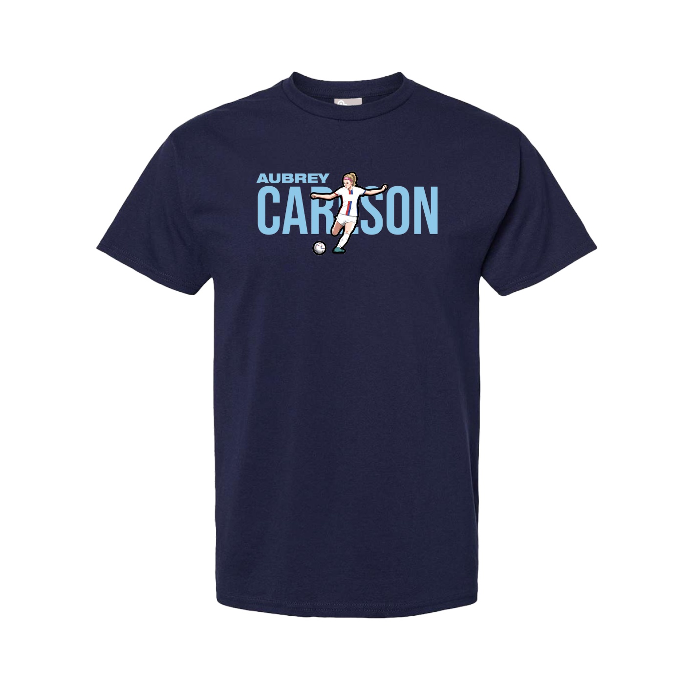 Youth Tee — Player Name in Navy