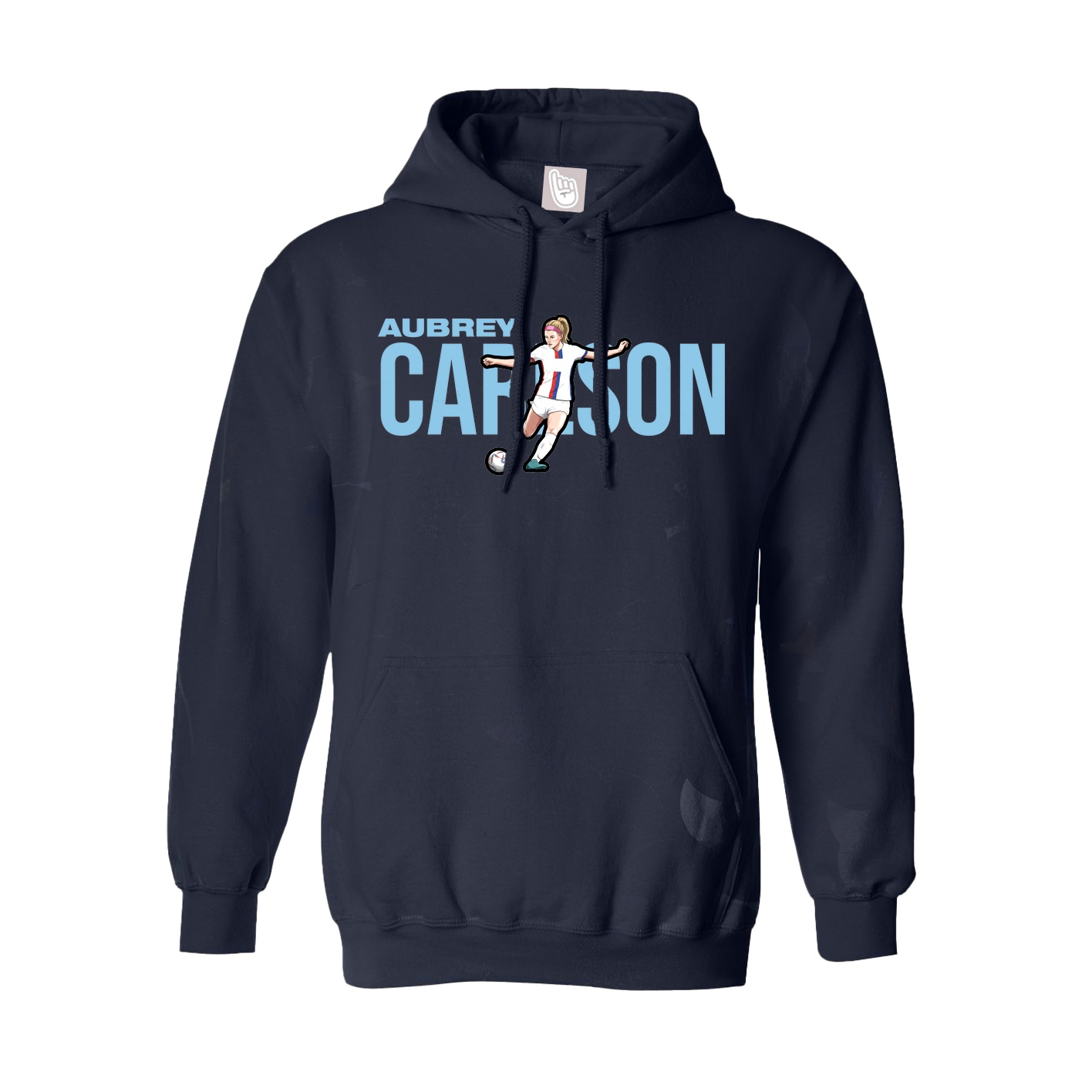 Hoodie — Player Name in Navy