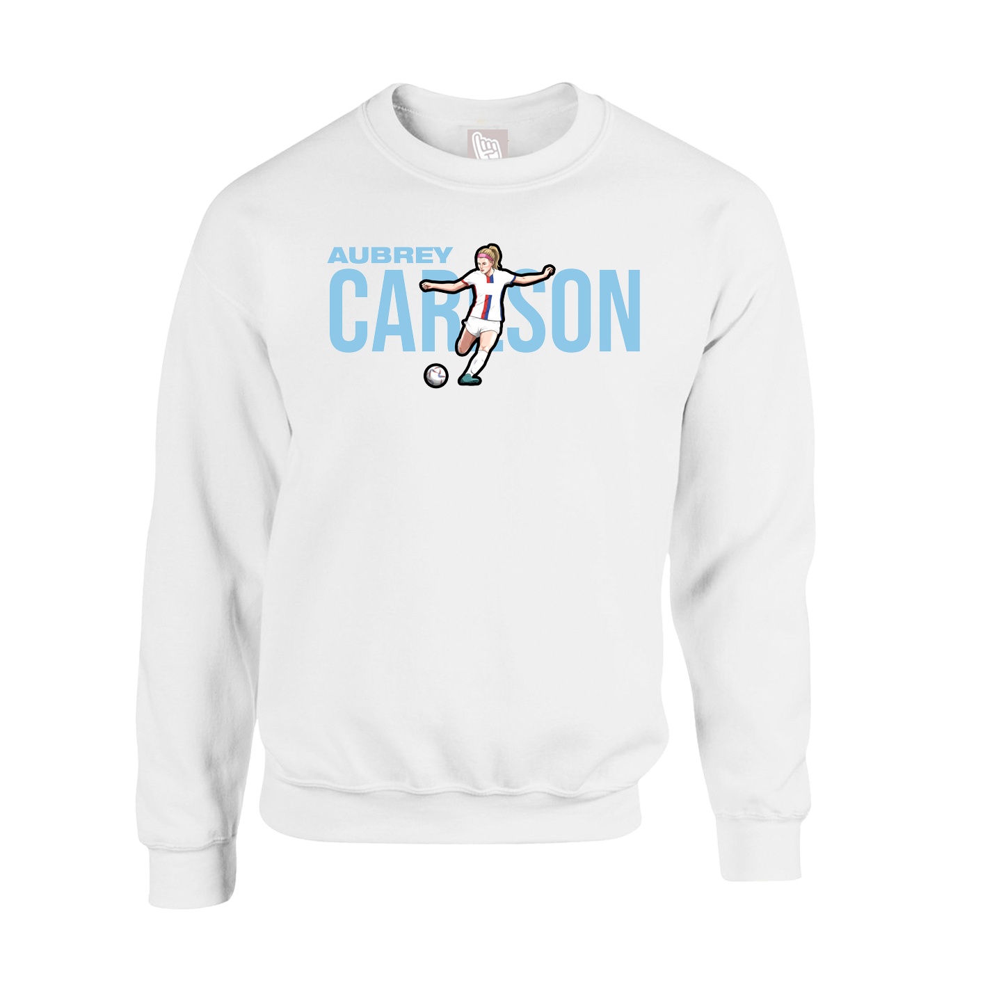 Fleece Crew — Player Name in White