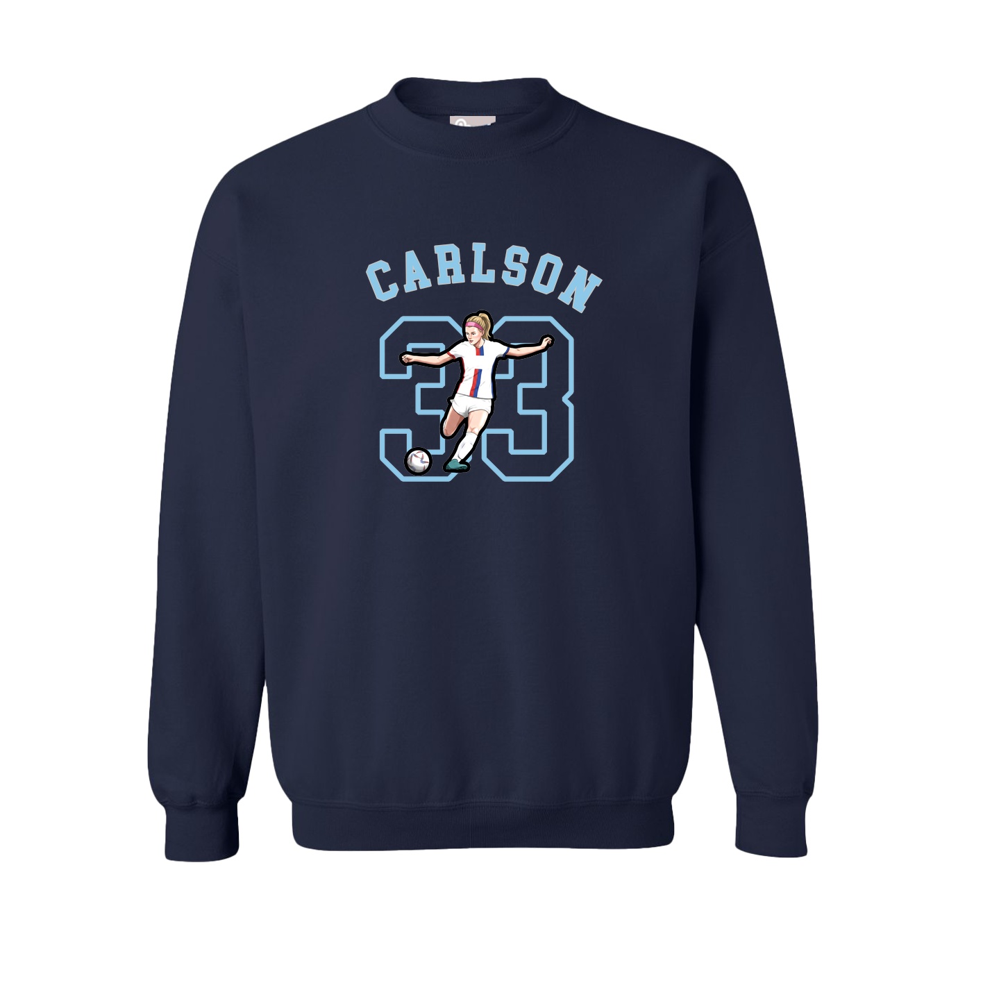 Fleece Crew — Shirsey Arch in Navy