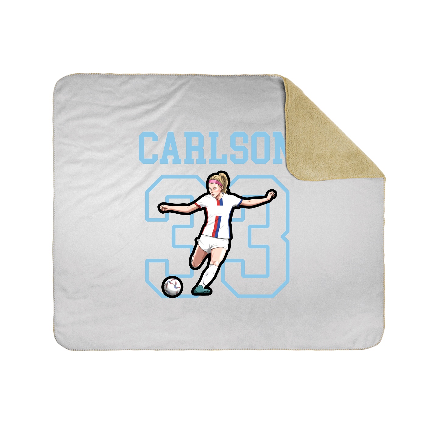 Throw Blanket — Shirsey in White