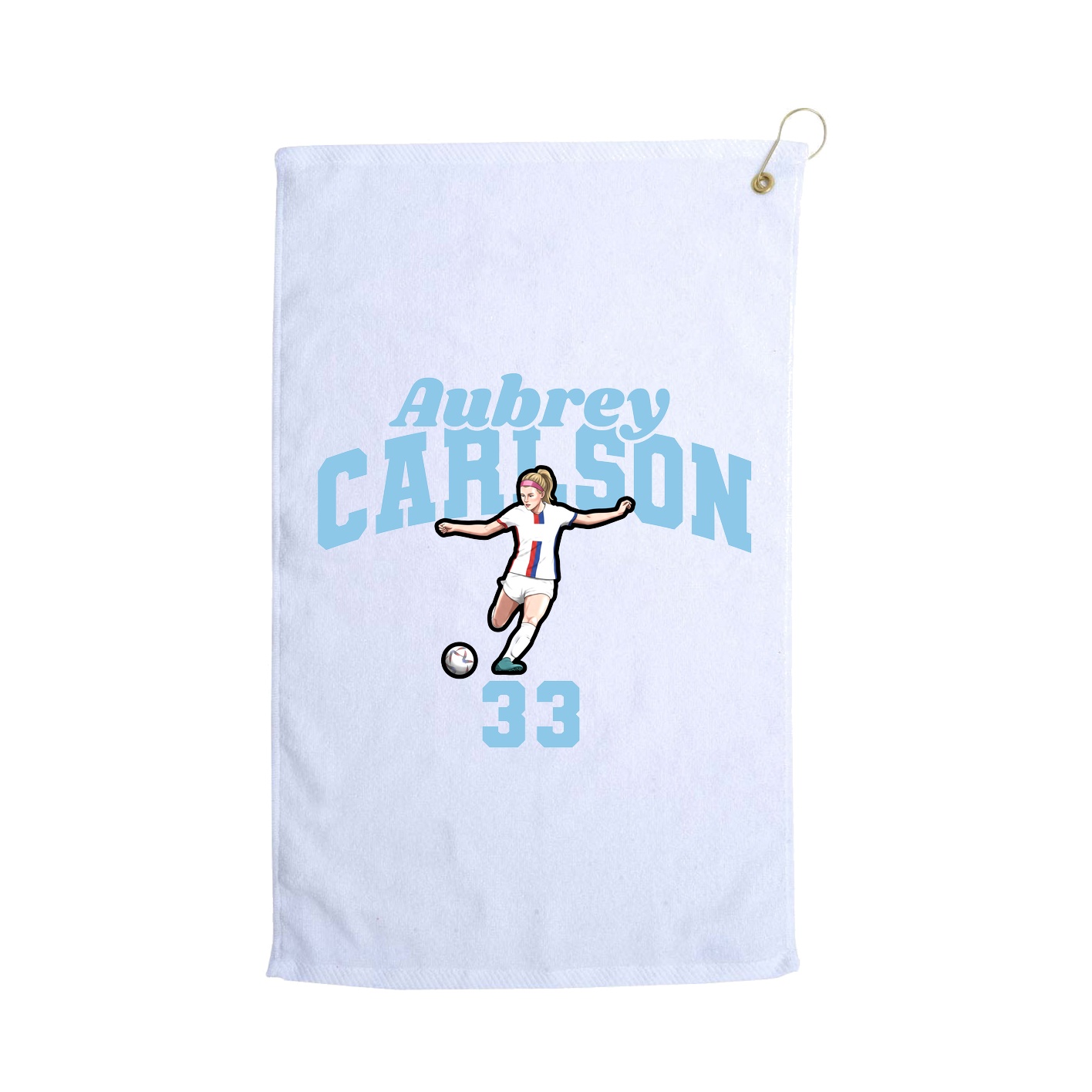 Golf Towel — Signature Arch in White