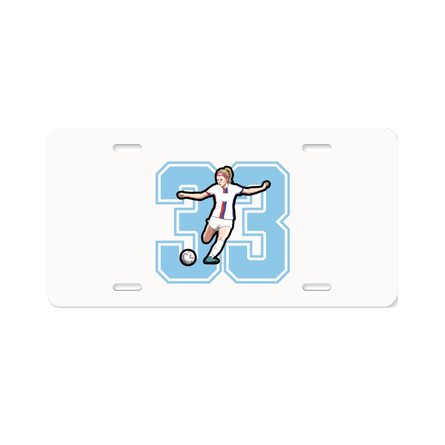 License Plate — Number in Classic