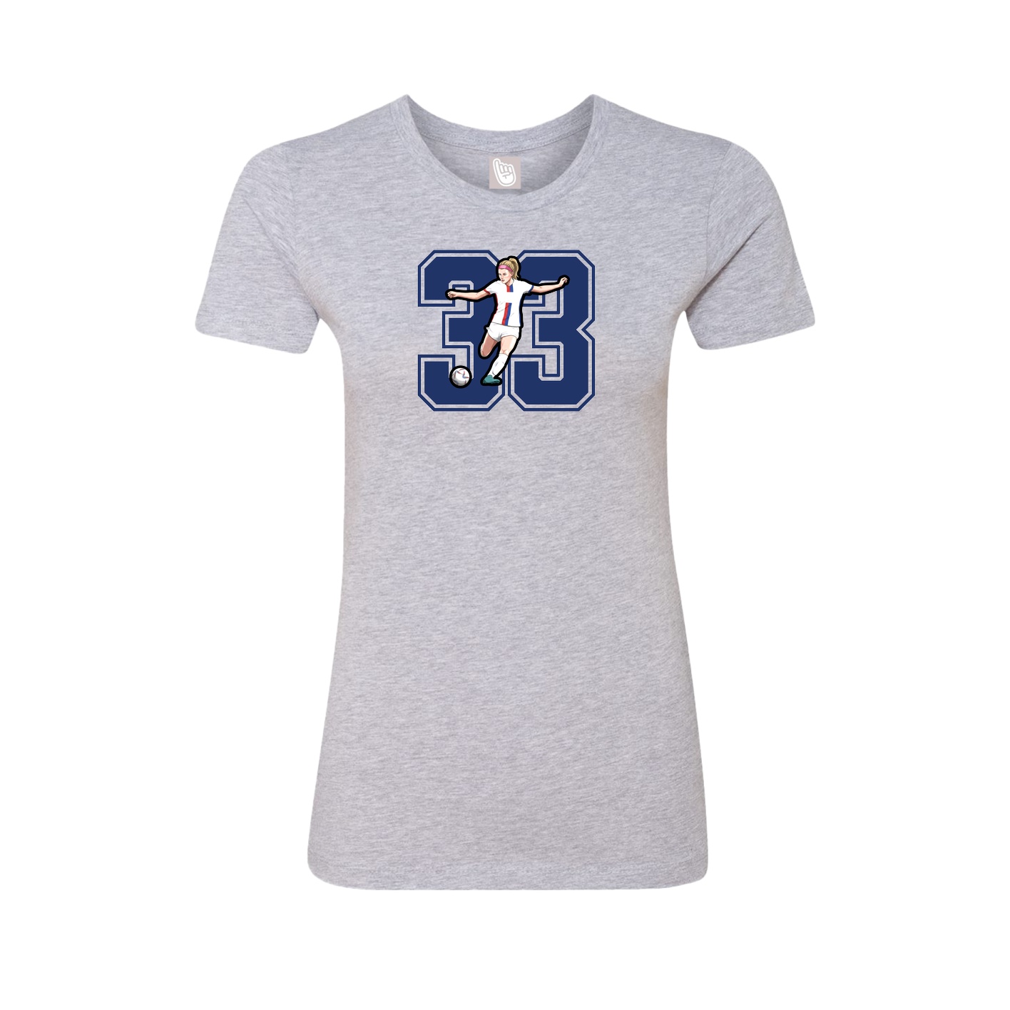 Womens Tee — Number in Grey