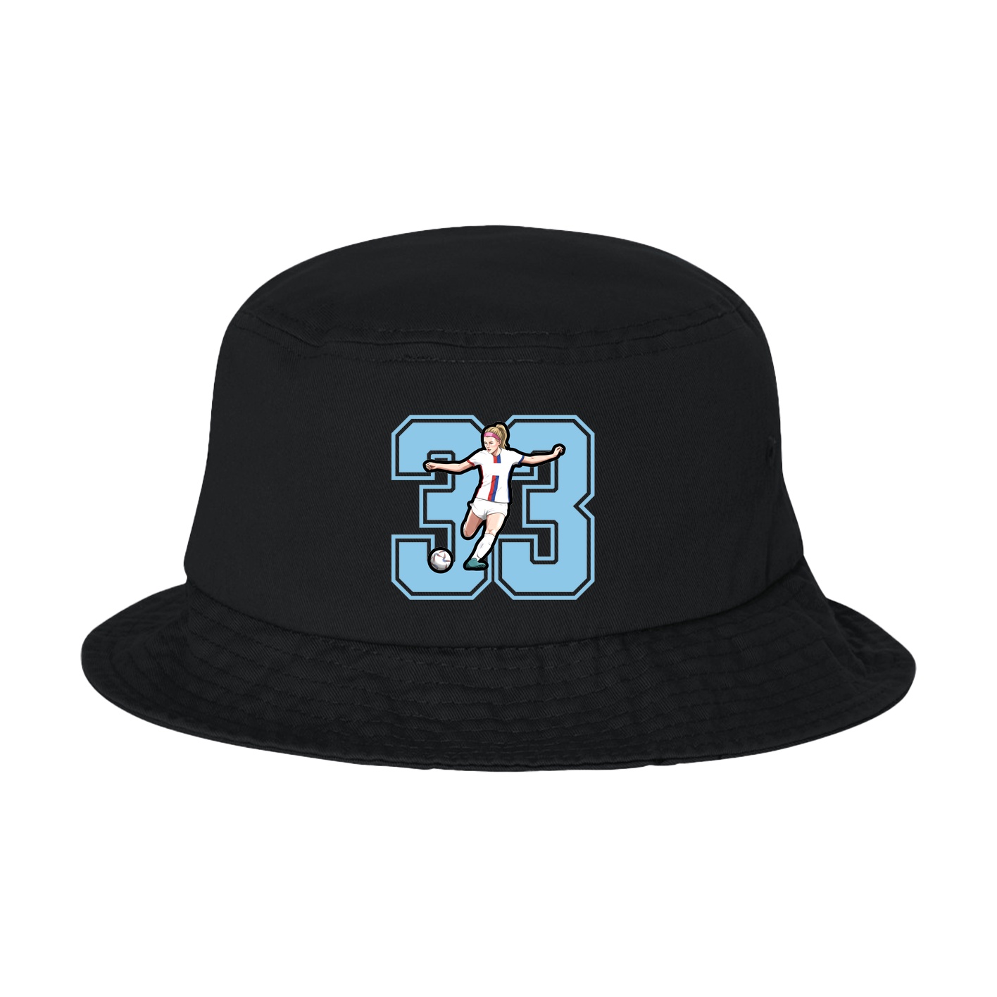 Bucket Cap — Number in Black