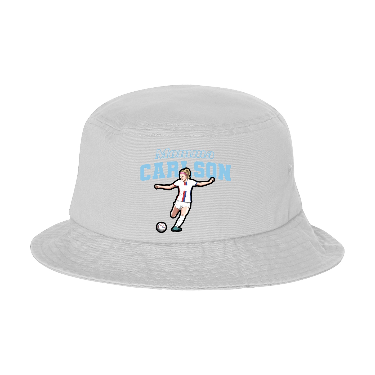 Bucket Cap — Mothers Day Block in White