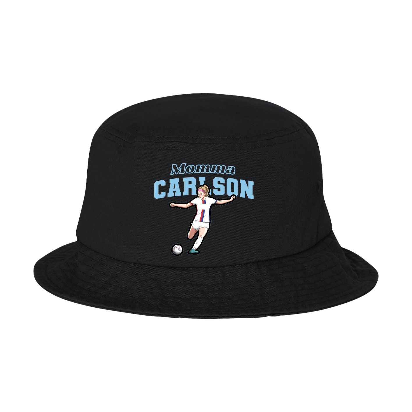 Bucket Cap — Mothers Day Block in Black