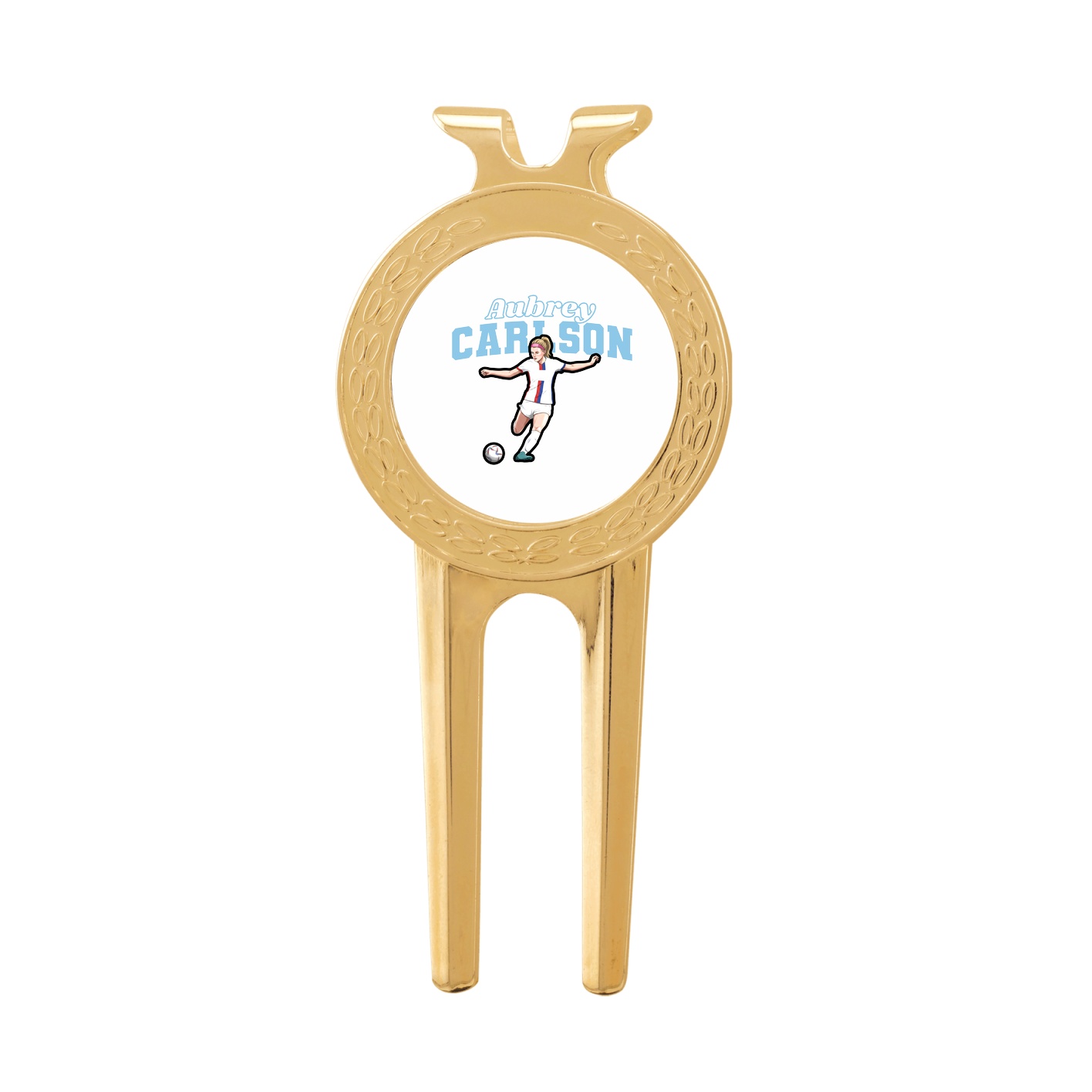 Divot Tool with Ball Marker — Name Arch in Classic