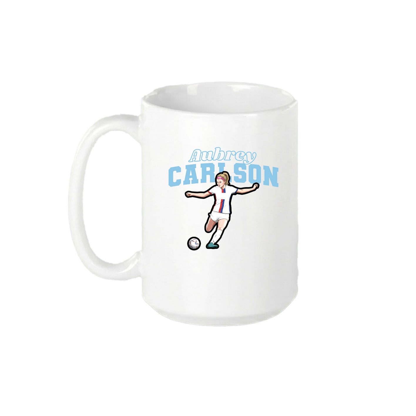 15oz Coffee Mug — Name Arch in White