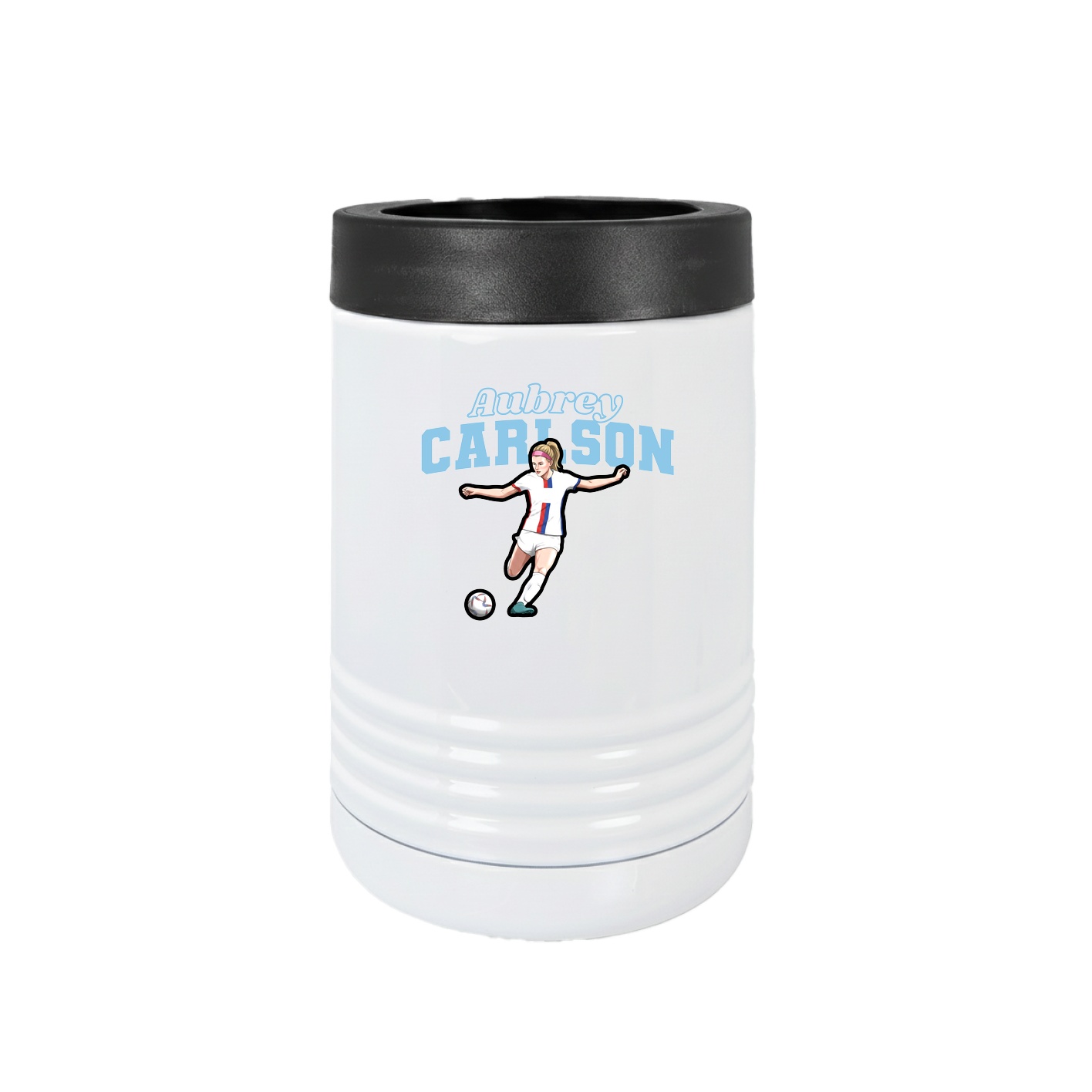 Beverage Holder — Name Arch in White