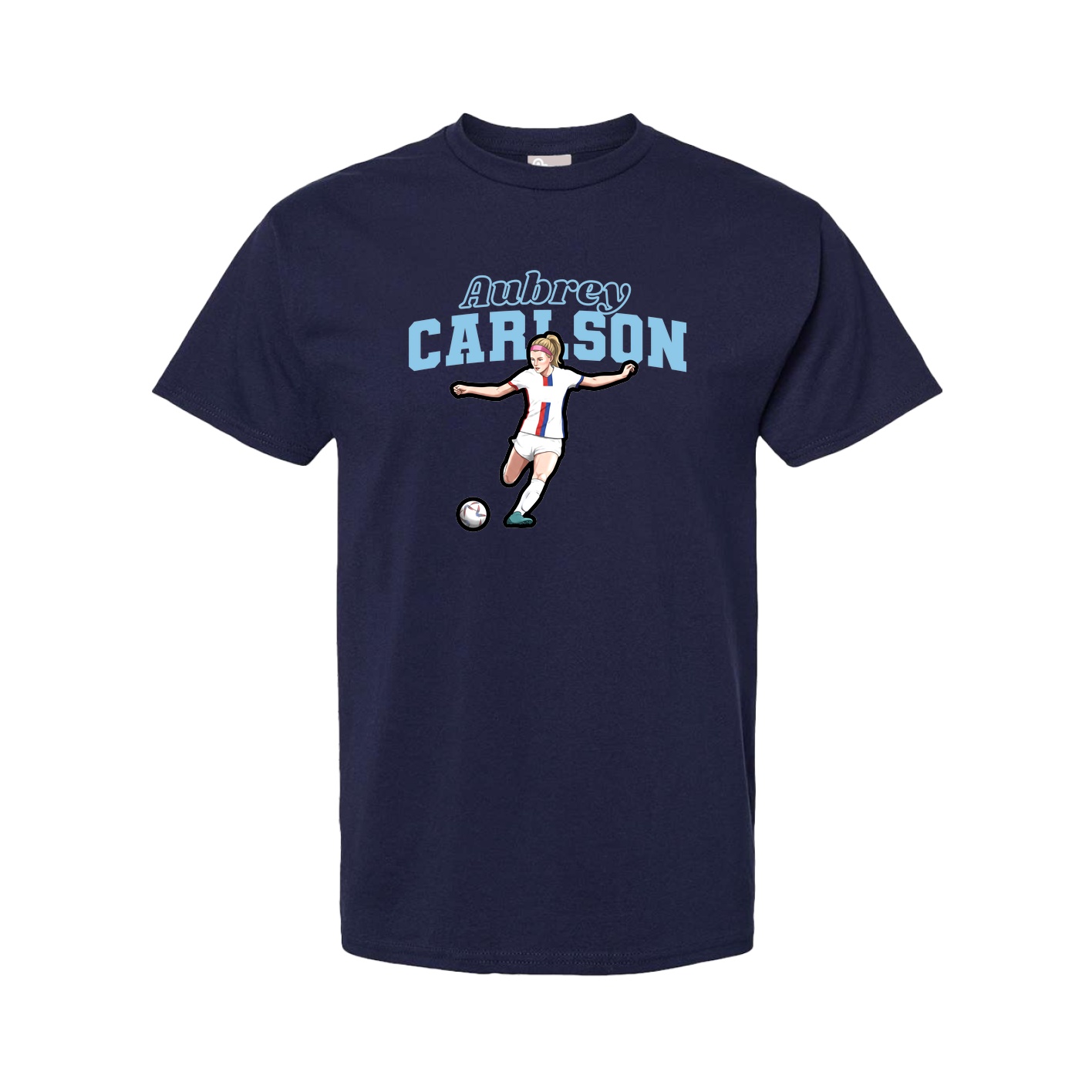 Youth Tee — Name Arch in Navy