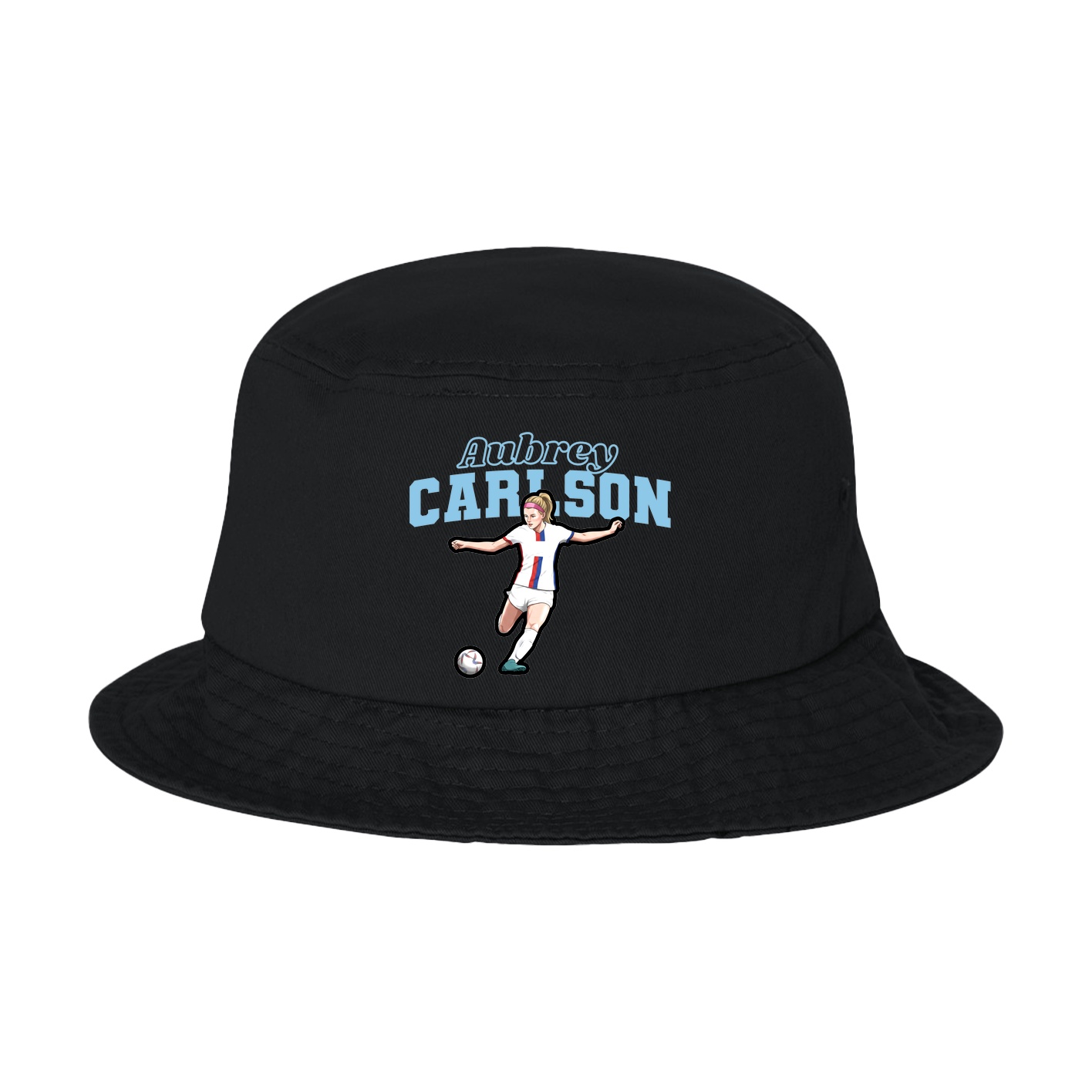 Bucket Cap — Name Arch in Black