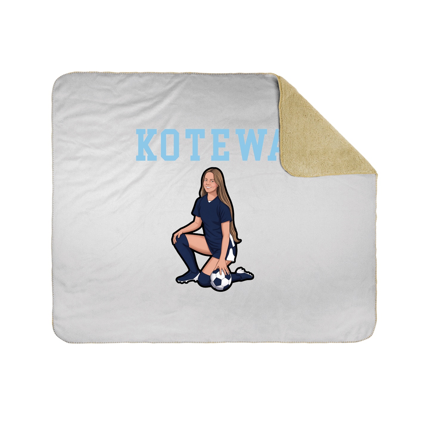 Throw Blanket — Shirsey in White