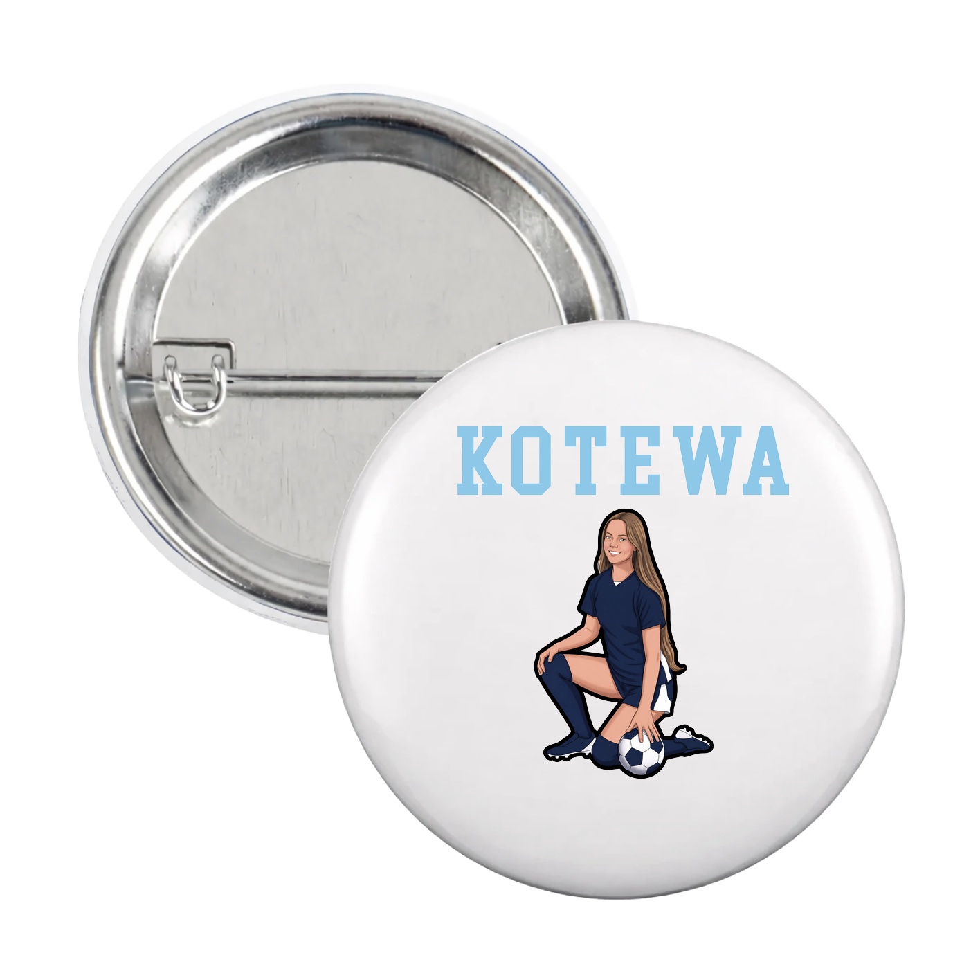 Game Day Button — Shirsey in White