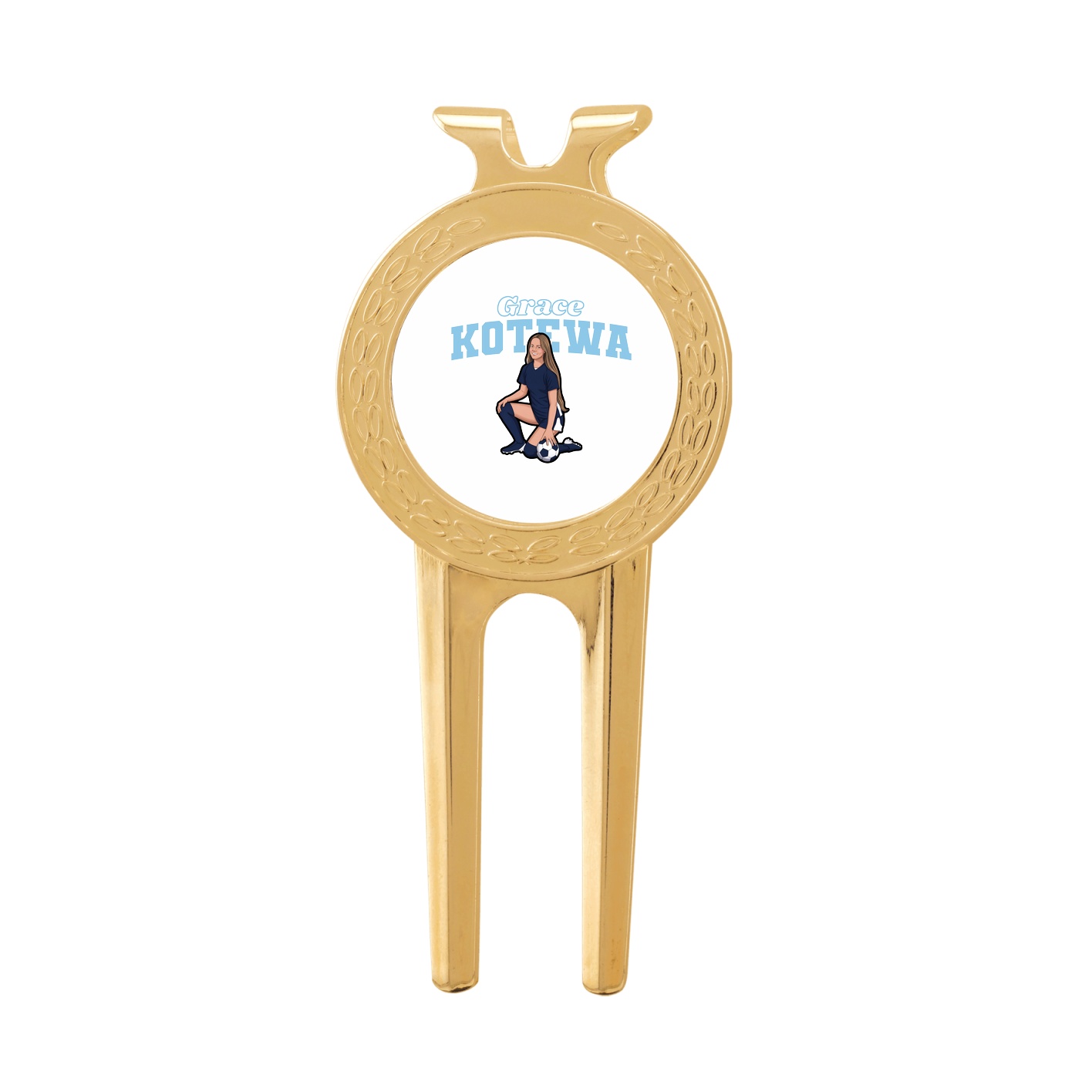 Divot Tool with Ball Marker — Name Arch in Classic