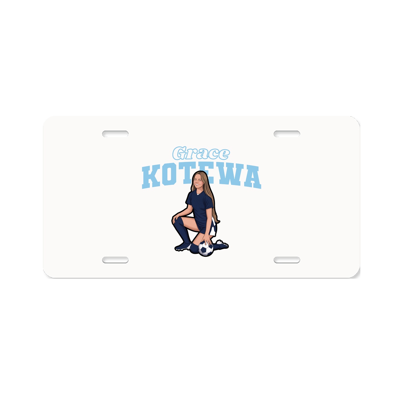 License Plate — Name Arch in Classic