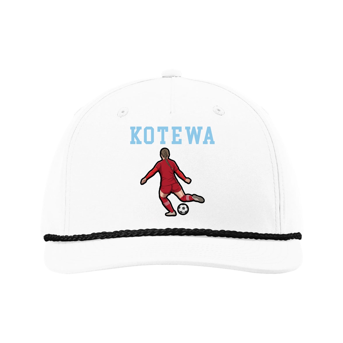 Five-Panel Classic Rope Cap — Shirsey in White
