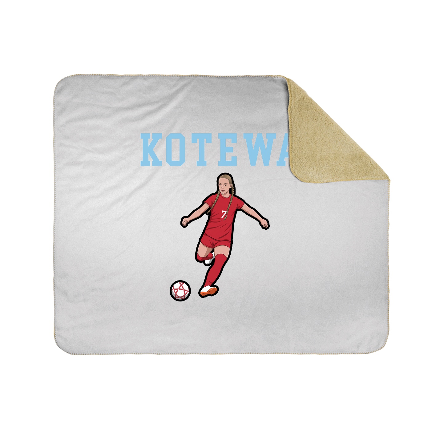 Throw Blanket — Shirsey in White