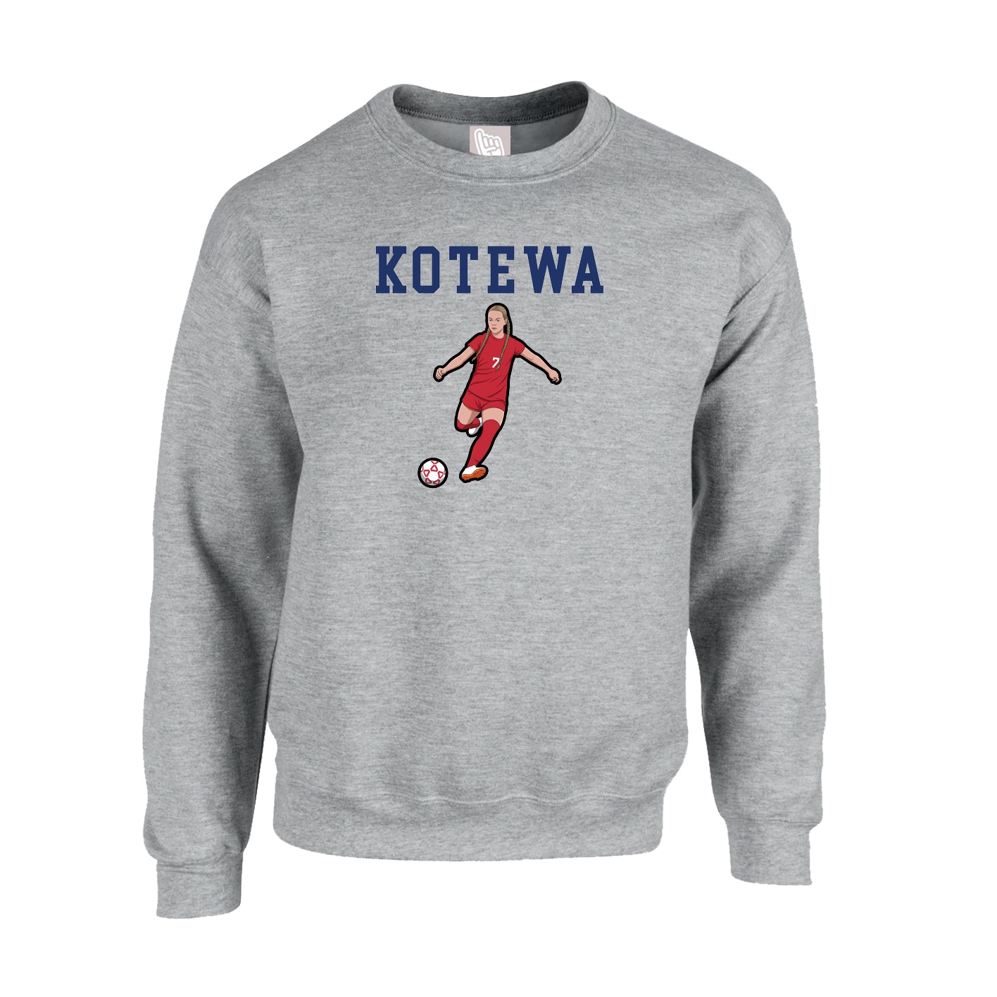 Fleece Crew — Shirsey in Grey