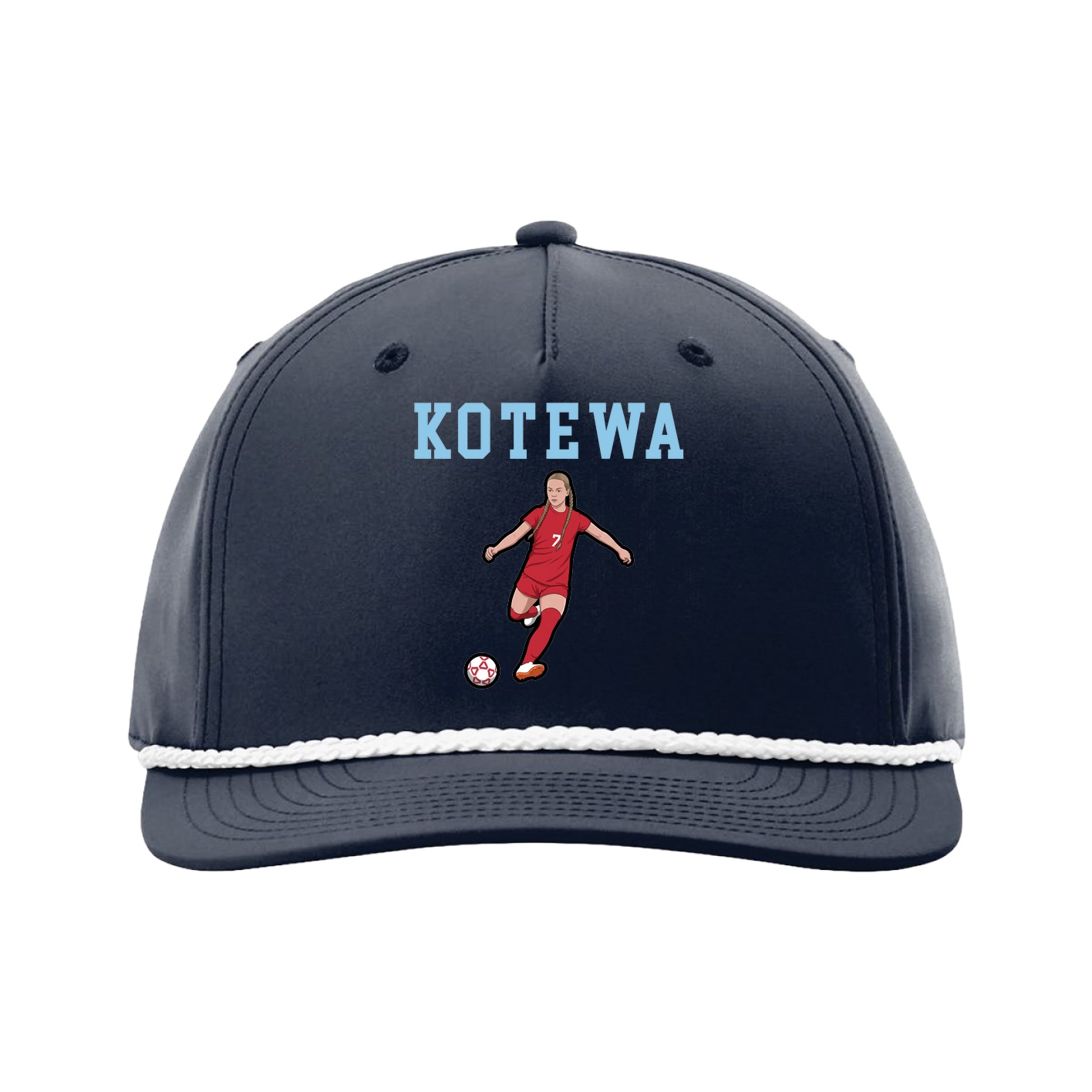 Five-Panel Classic Rope Cap — Shirsey in Navy