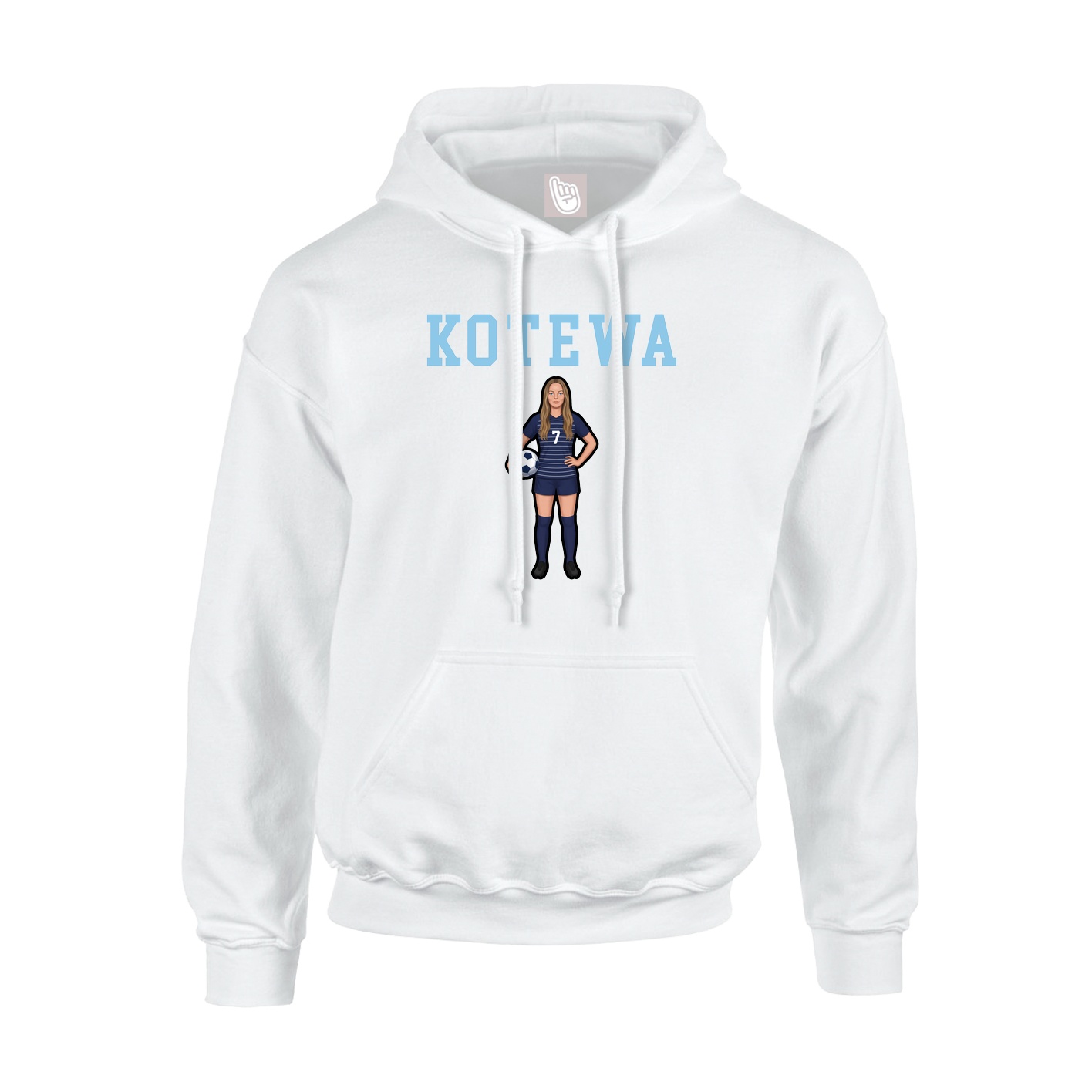 Hoodie — Shirsey in White