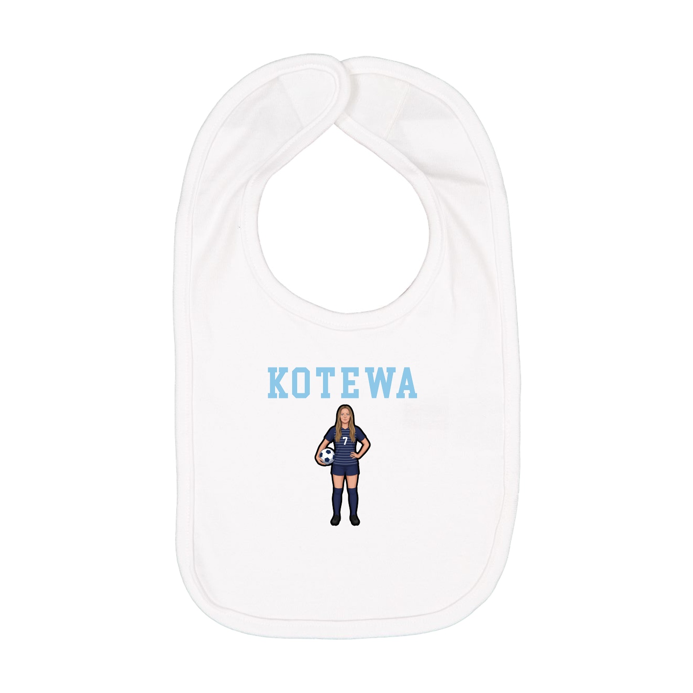 Infant Bib — Shirsey in White