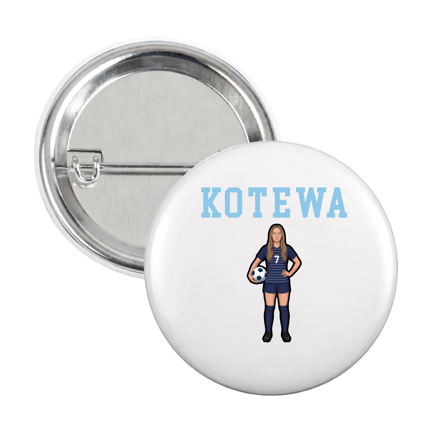 Game Day Button — Shirsey in White
